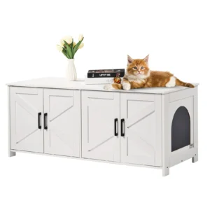 Double Cat Litter Cabinet